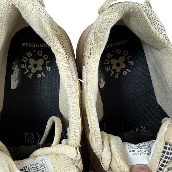 Tyler The Creator Golf Le Fleur x Converse Gianno Ox Biscotti Mens 6.5 Women's 8 - Picture 10 of 11